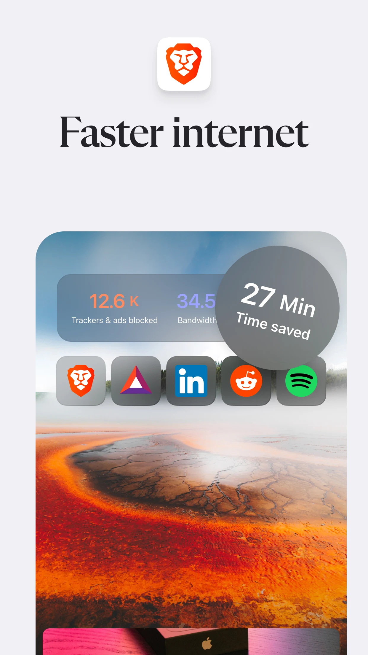 Brave Private Web Browser, VPN screenshot