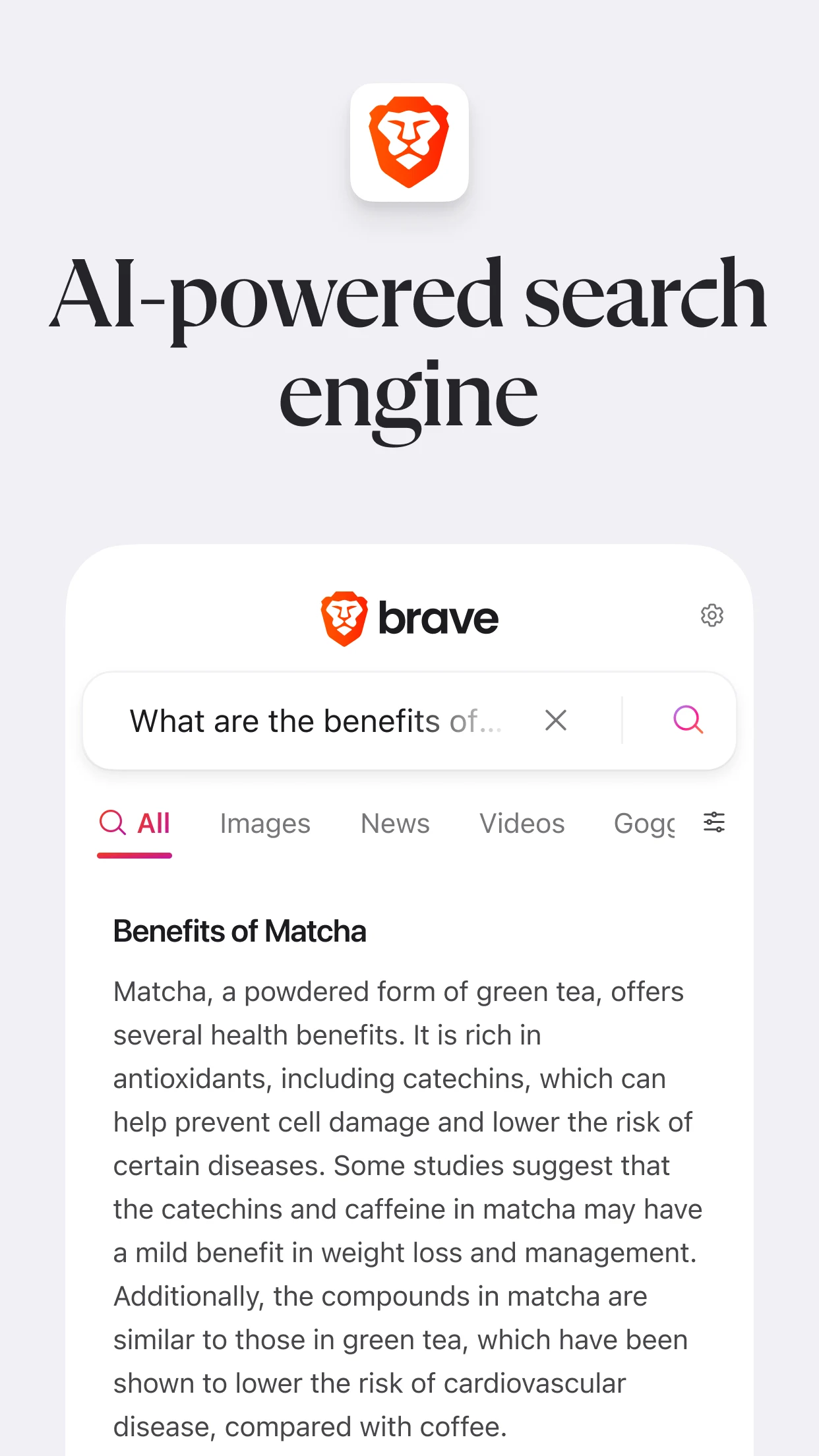 Brave Private Web Browser, VPN screenshot
